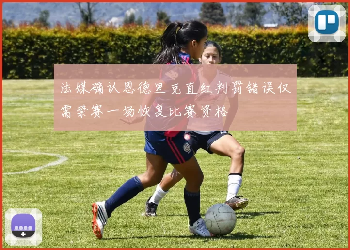 法媒确认恩德里克直红判罚错误仅需禁赛一场恢复比赛资格
